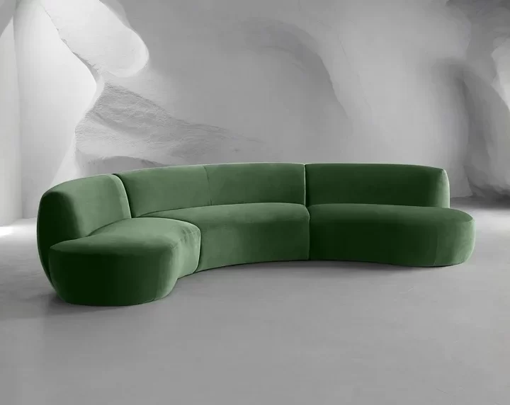 Custom Curved Sofa